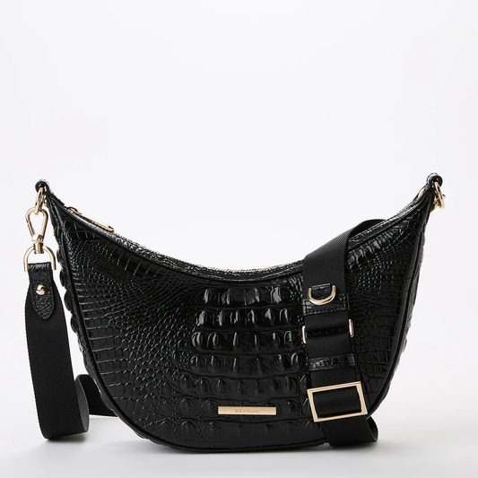 Brahmin Melbourne Collection Percy Crossbody, Black