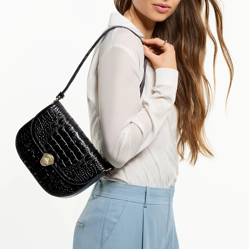 Brahmin Melbourne Collection Portia Crossbody, Driftwood