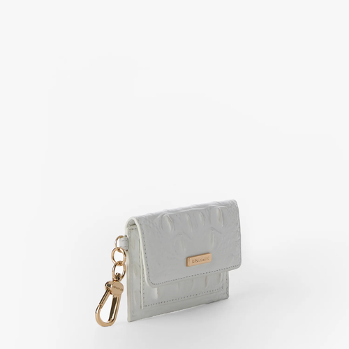 Brahmin Melbourne Collection Ricki Clip on Wallet, Sea Salt