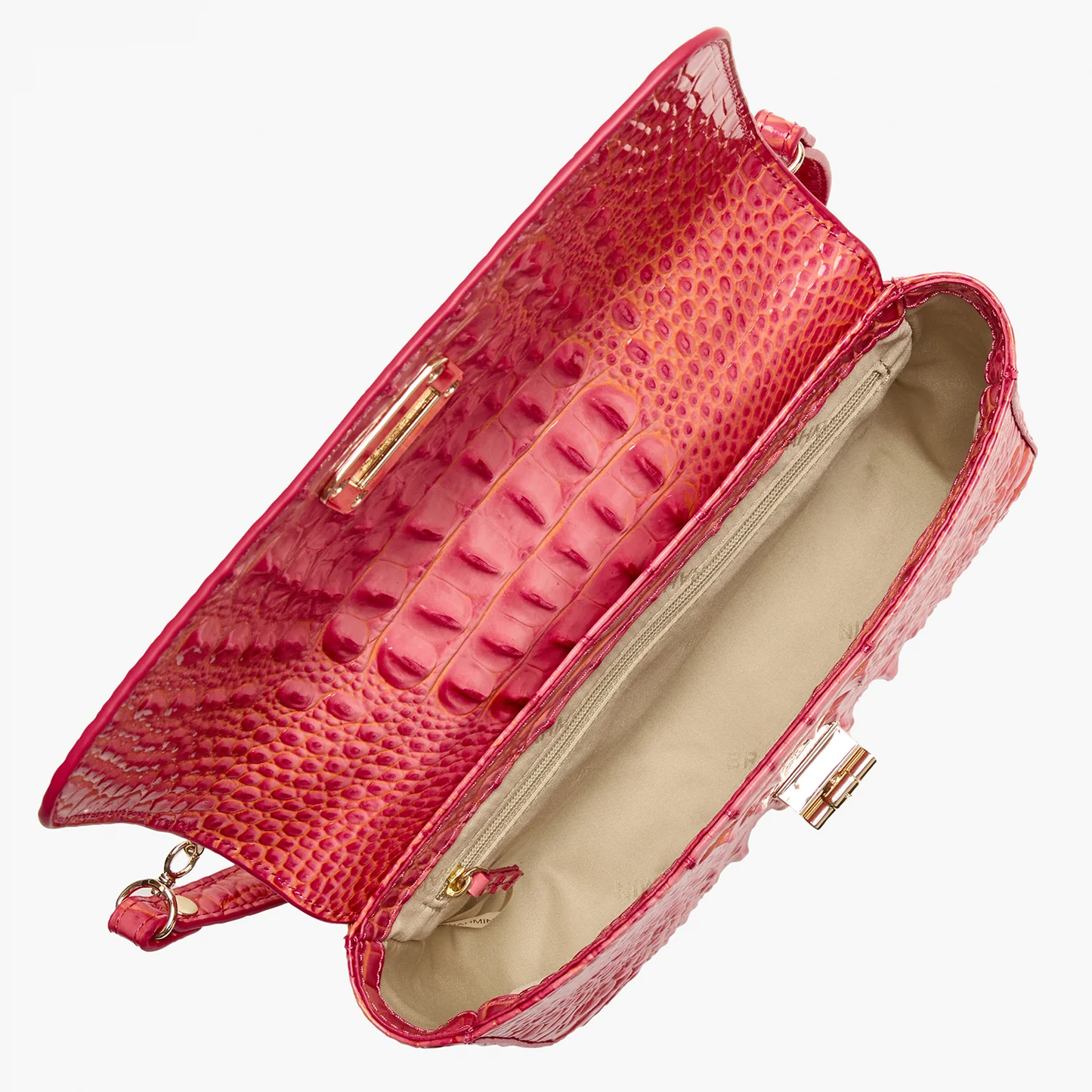 Brahmin Melbourne Collection Rosa Crossbody, Coral Snapdragon