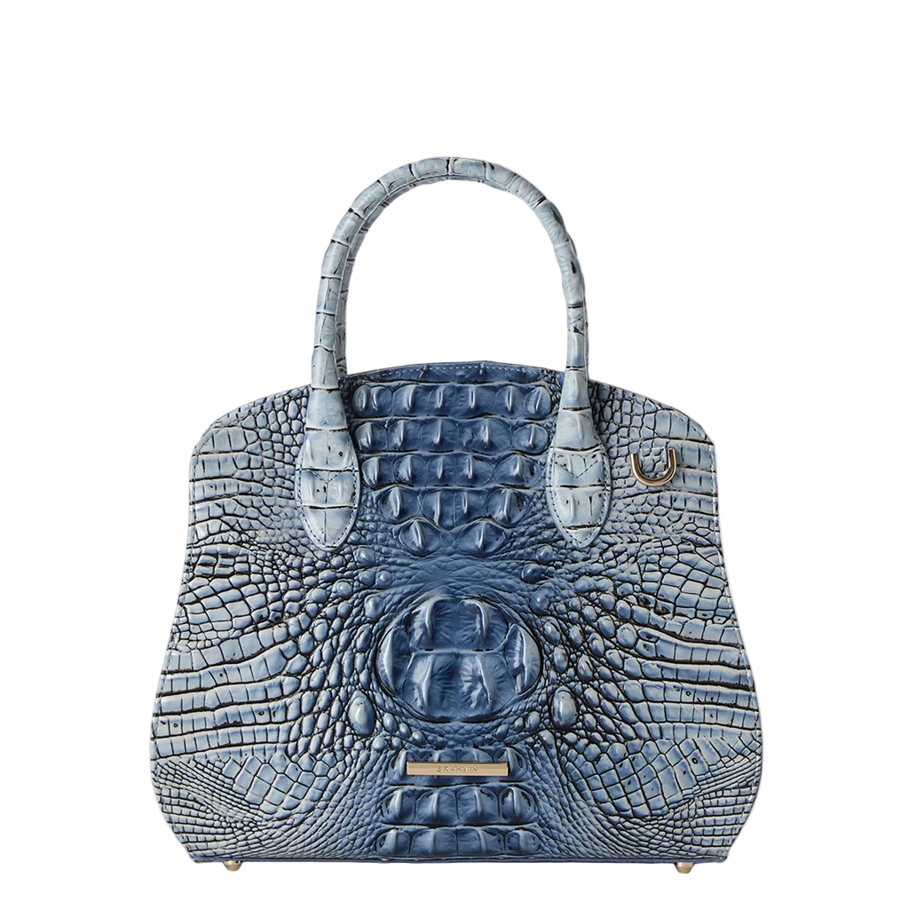 Brahmin Melbourne Collection Rosetta Satchel, Bellbottom Blue