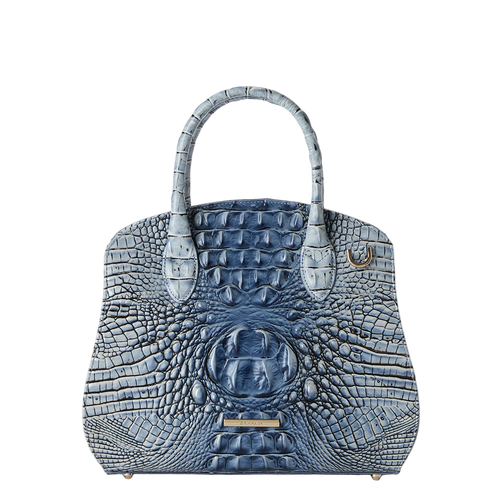 Brahmin Melbourne Collection Rosetta Satchel, Bellbottom Blue