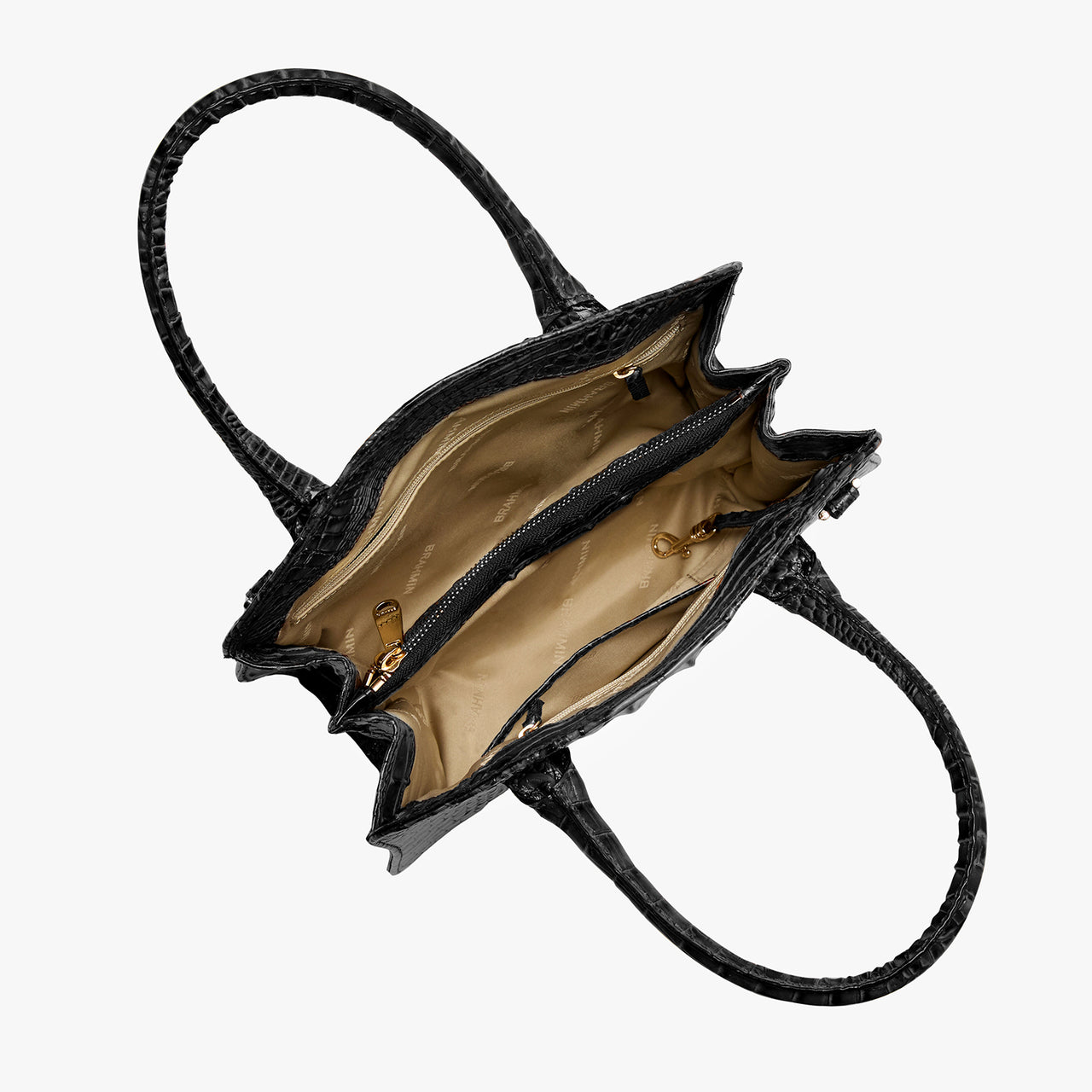 Brahmin Melbourne Collection Rosetta Satchel, Black