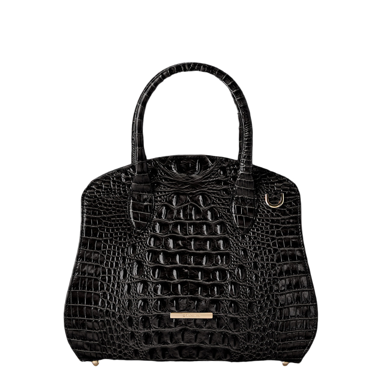 Brahmin Melbourne Collection Rosetta Satchel, Black
