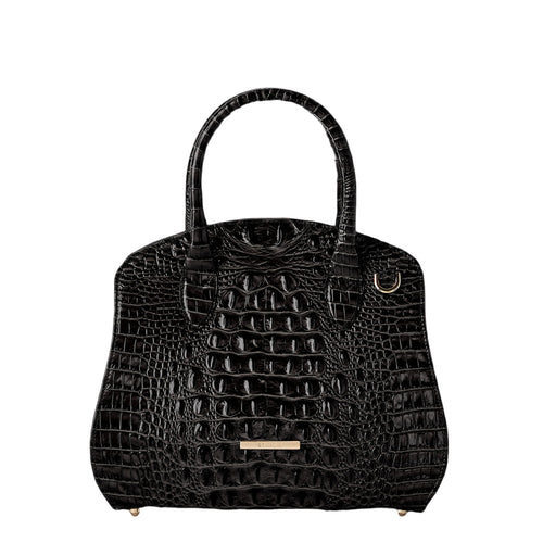 Brahmin Melbourne Collection Rosetta Satchel, Black