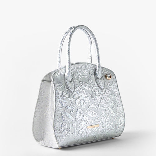 Brahmin Melbourne Collection Rosetta Satchel, Chrome Estonia