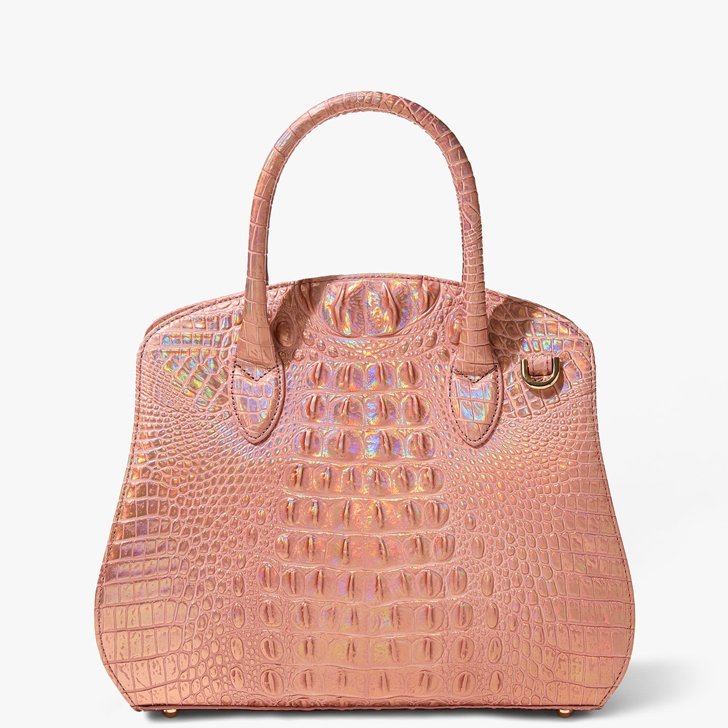 Brahmin Melbourne Collection Rosetta Satchel, Rose Gold