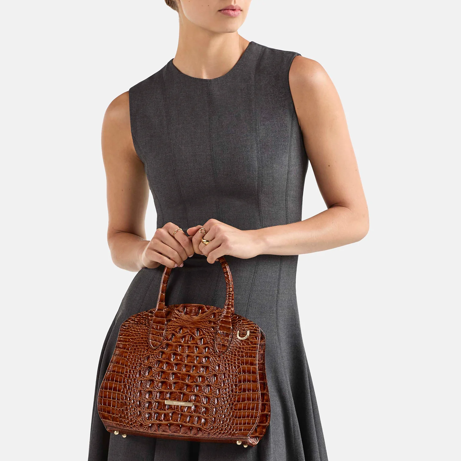 Brahmin Melbourne Collection Rosetta Satchel, Royal Blue