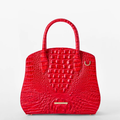 Brahmin Melbourne Collection Rosetta Satchel, Sriracha