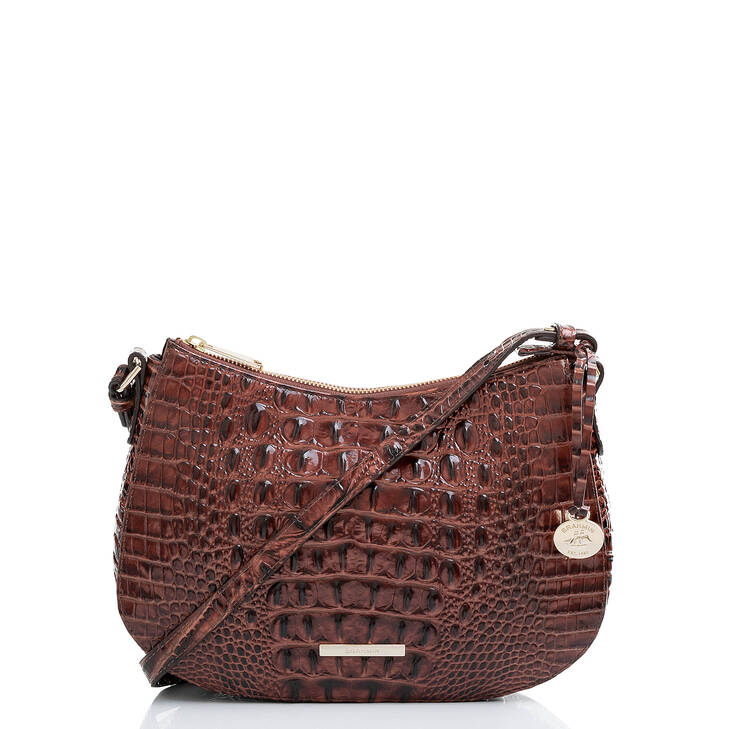 Brahmin Melbourne Collection Shayna Crossbody, Pecan