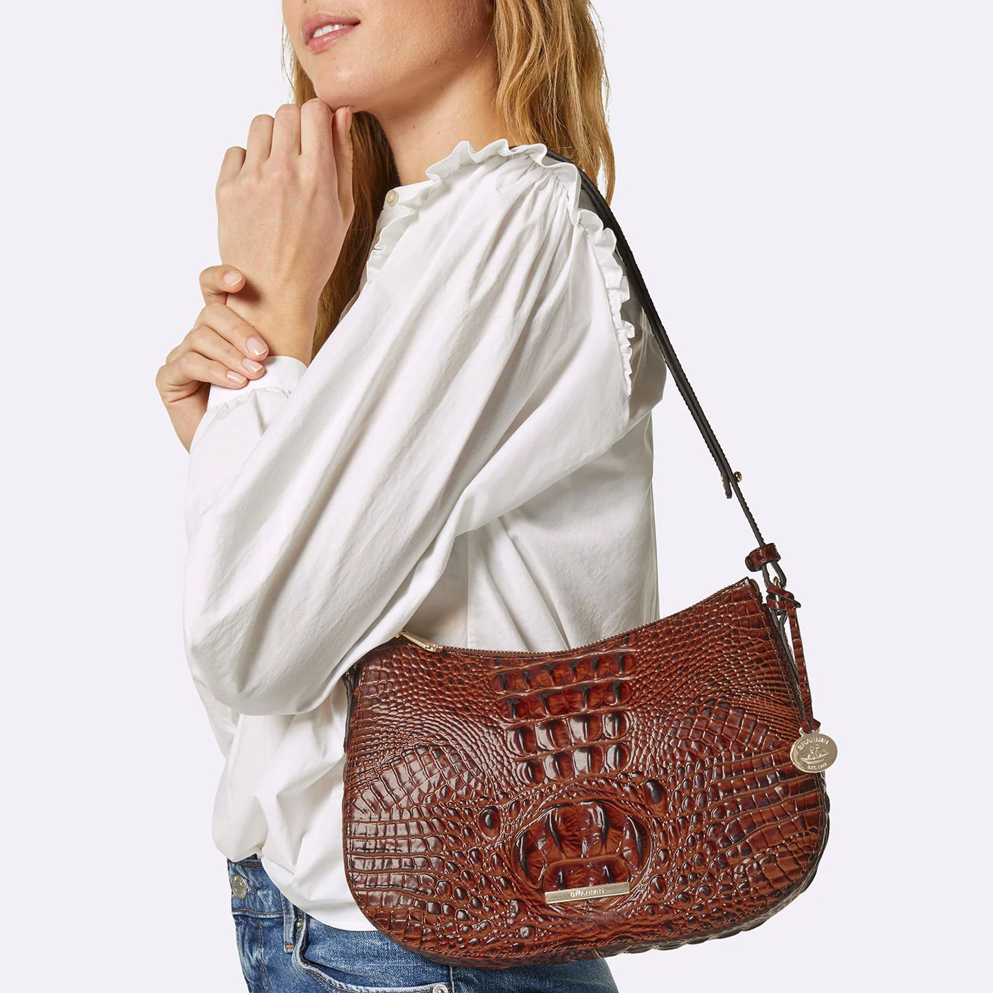 Brahmin Melbourne Collection Shayna Crossbody, Perennial