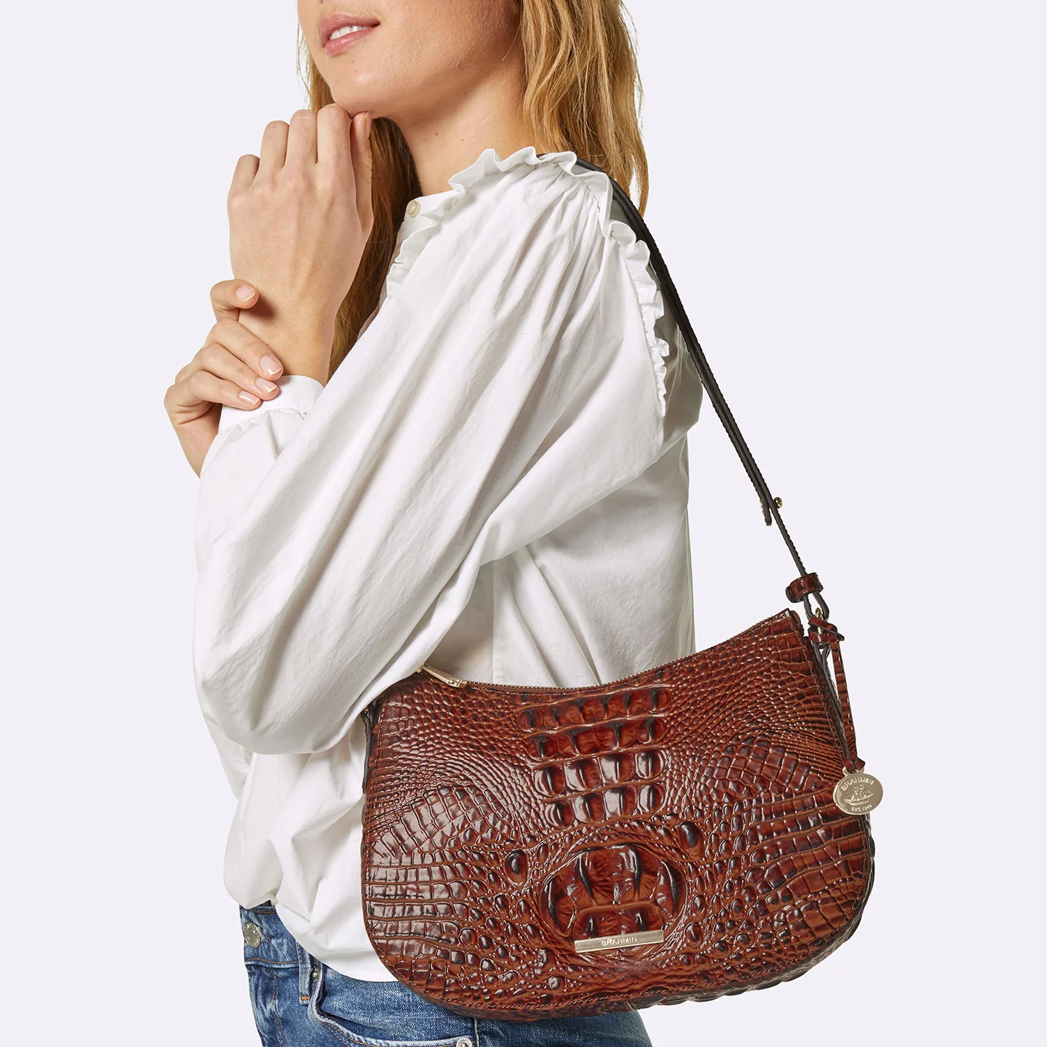 Brahmin Melbourne Collection Shayna Crossbody, Perennial