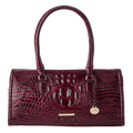 Brahmin Melbourne Collection Sophia Satchel, Cherry Lacquer