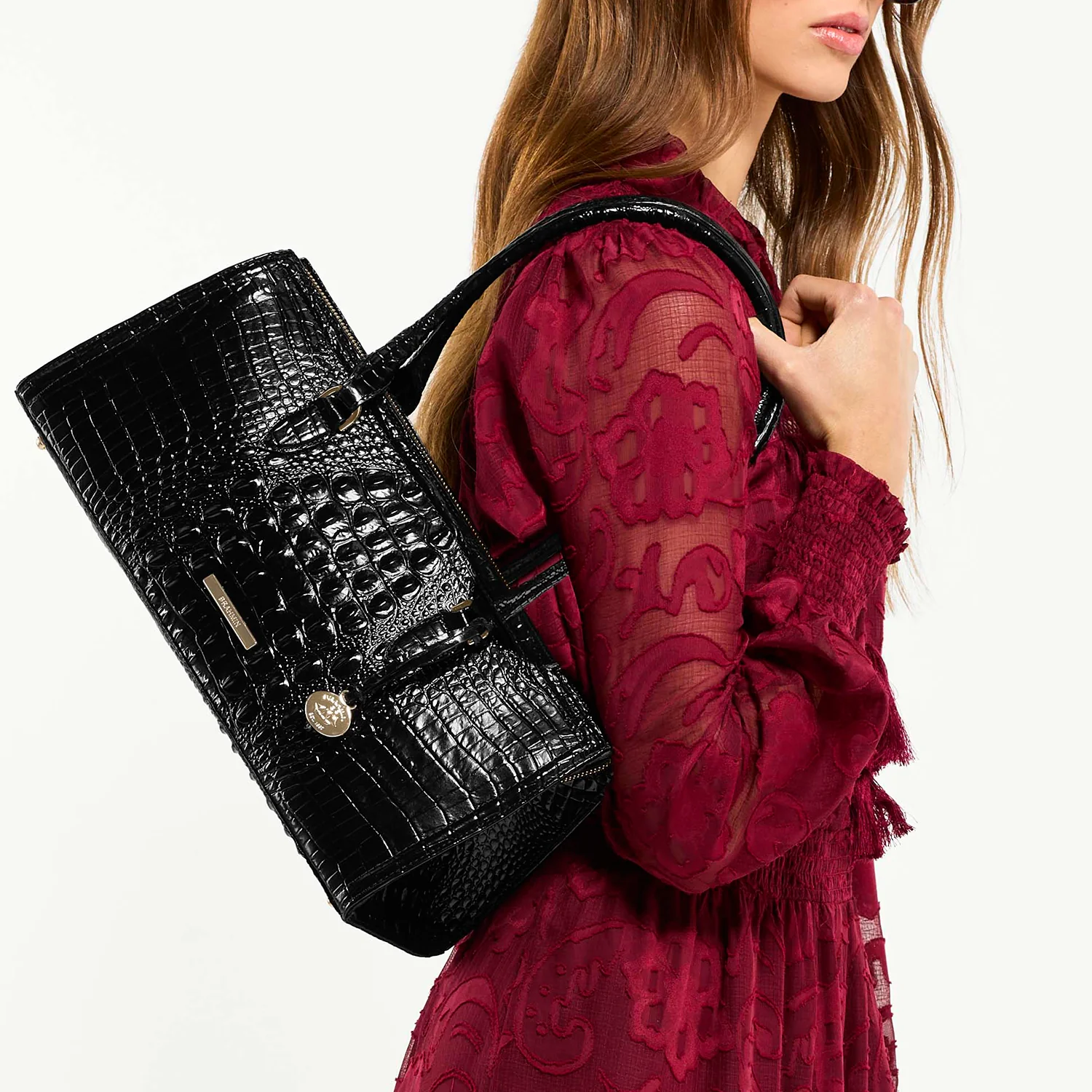 Brahmin Melbourne Collection Sophia Satchel, Royal Blue