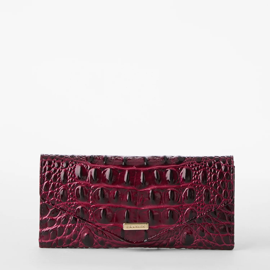 Brahmin Melbourne Collection Veronica Wallet, Cherry Lacquer