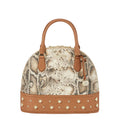 Brahmin Peoria Collection Georgina Satchel, Cognac