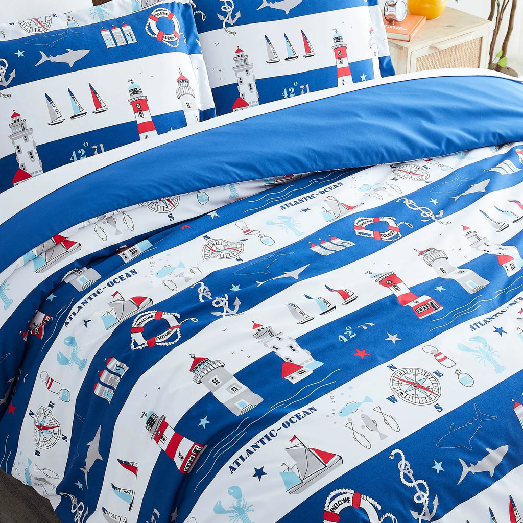 Cape Cod Duvet Cover Set, Blue