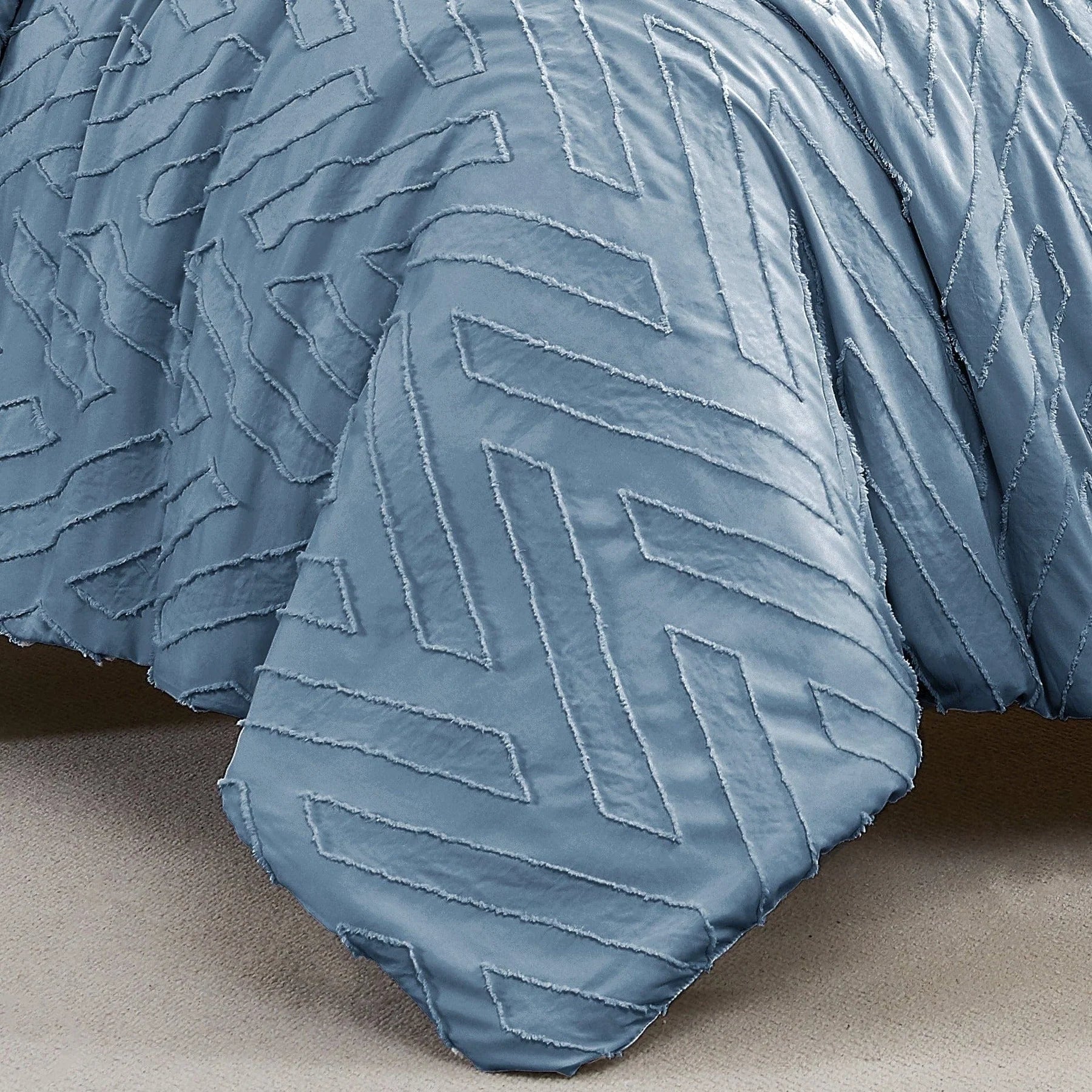 Chevron Duvet Cover Set, Blue