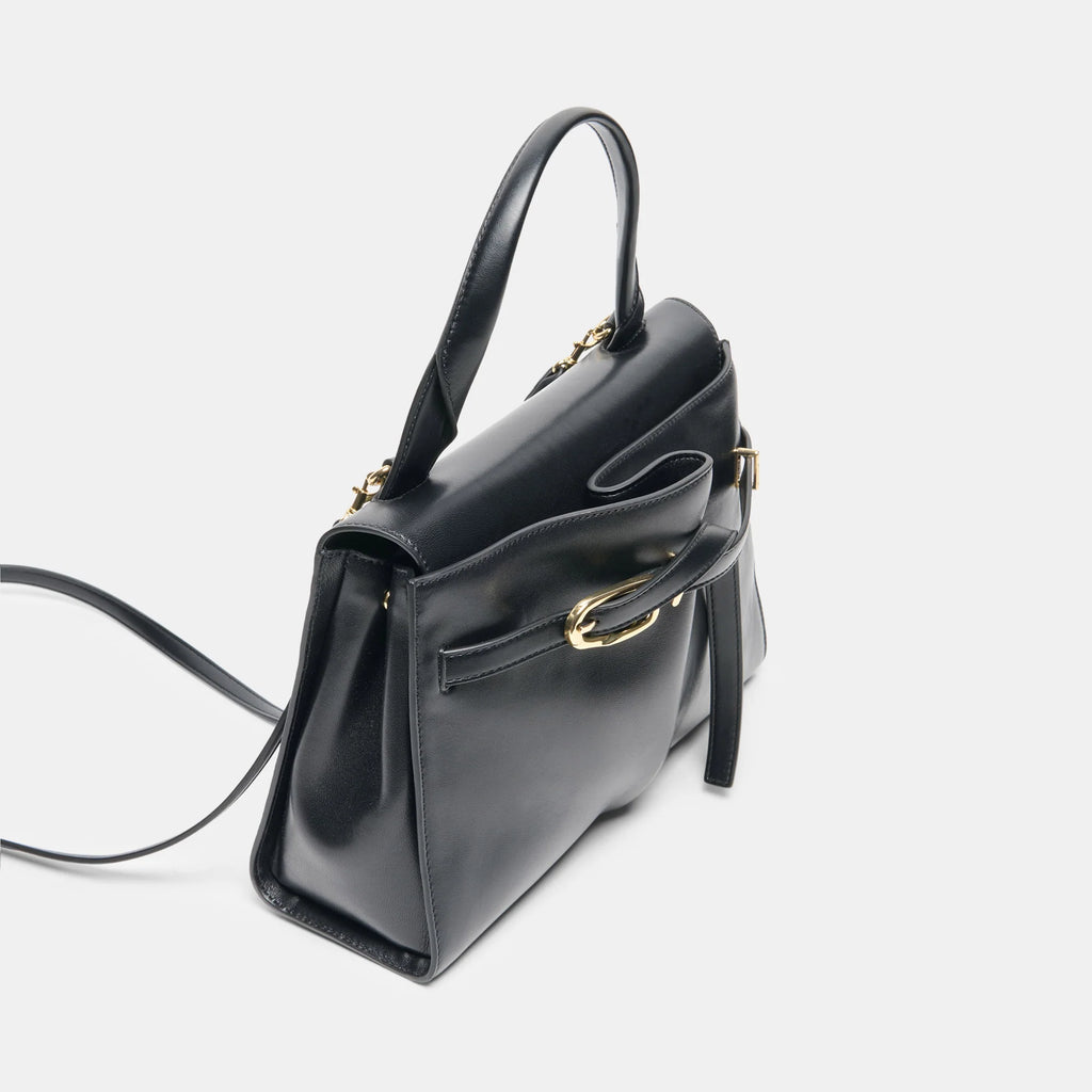 Dolce Vita Borgo Leather Satchel, Black