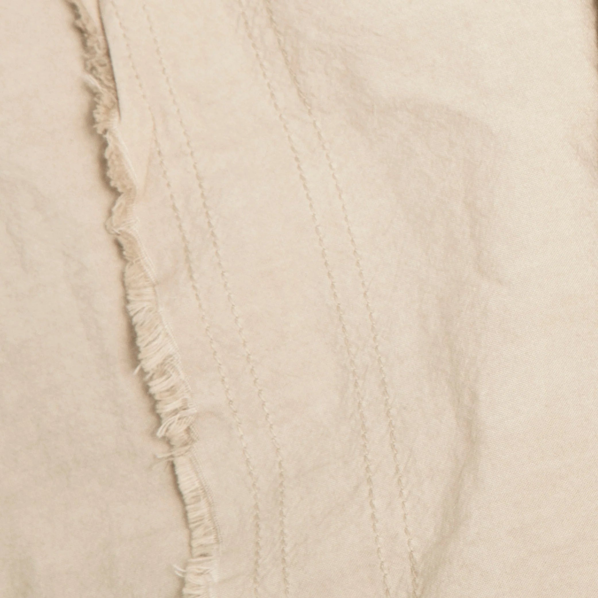 Dr. Weil Garmet Washeed Percale Sheets, Ecru