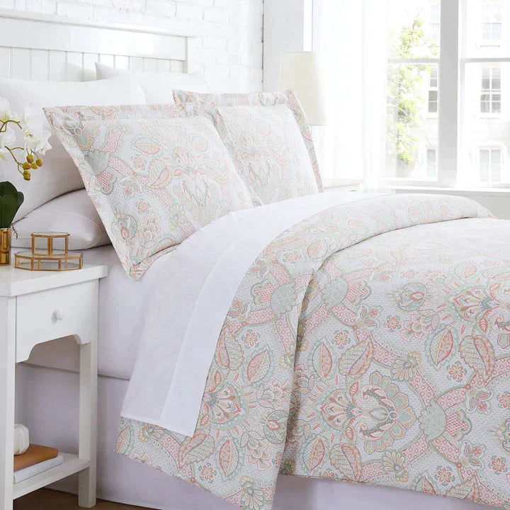 Enchantment Comforter Set, Coral