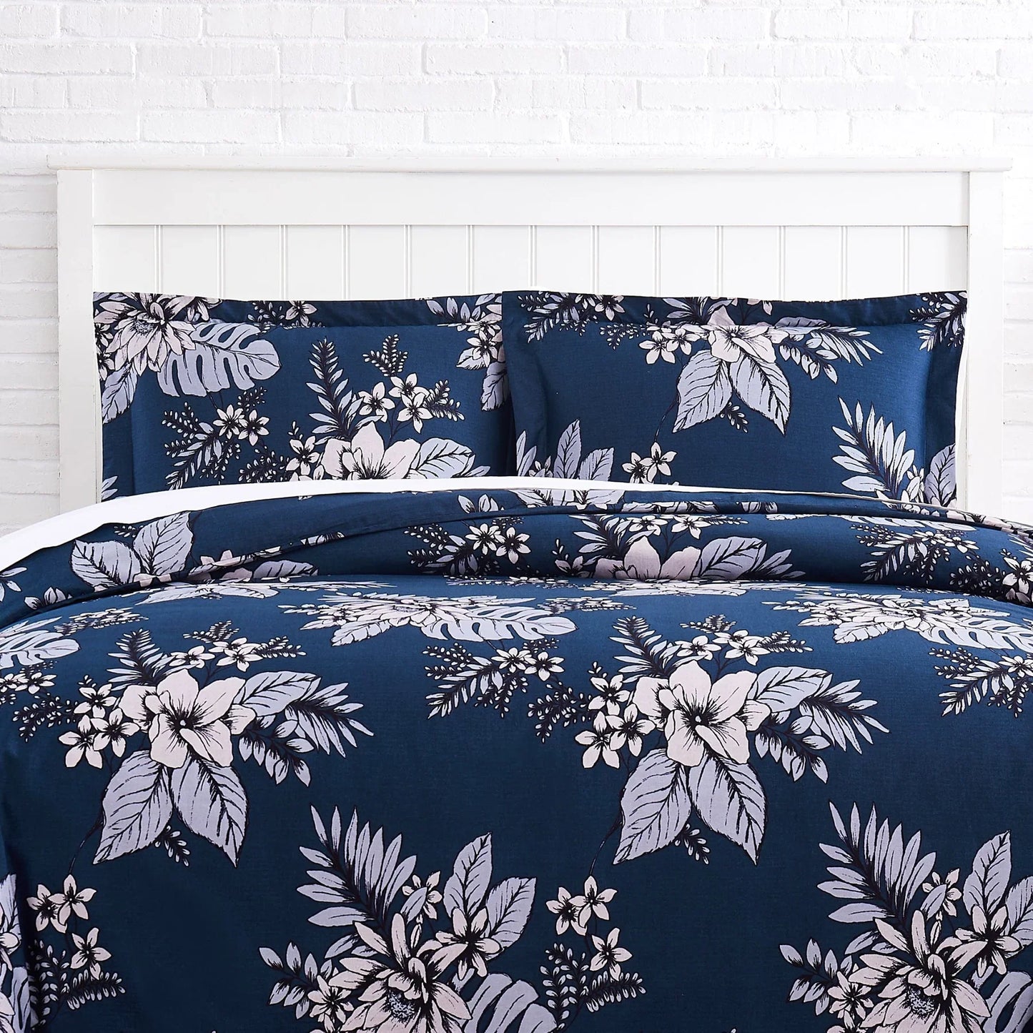 Flourish Duvet Cover Set, Blue