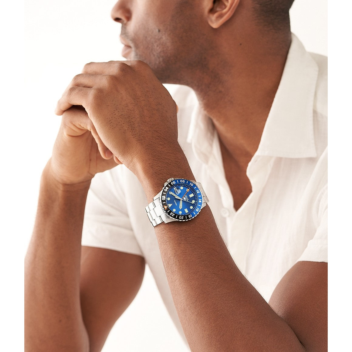 Fossil - Blue GMT
