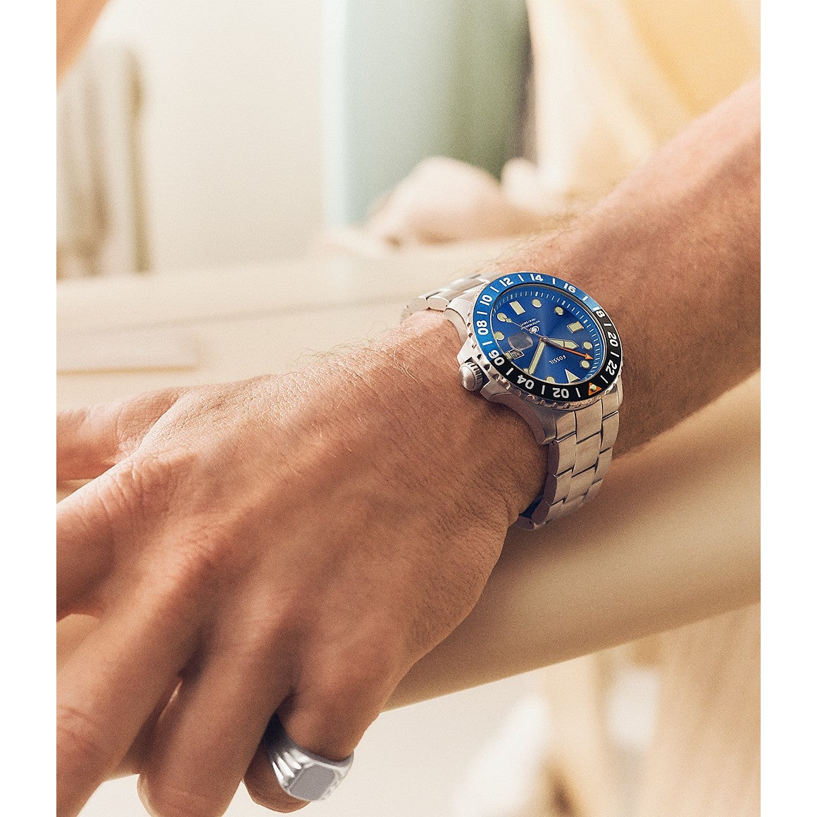 Fossil - Blue GMT