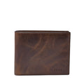 Fossil Derrick RFID Wallet, Dark Brown