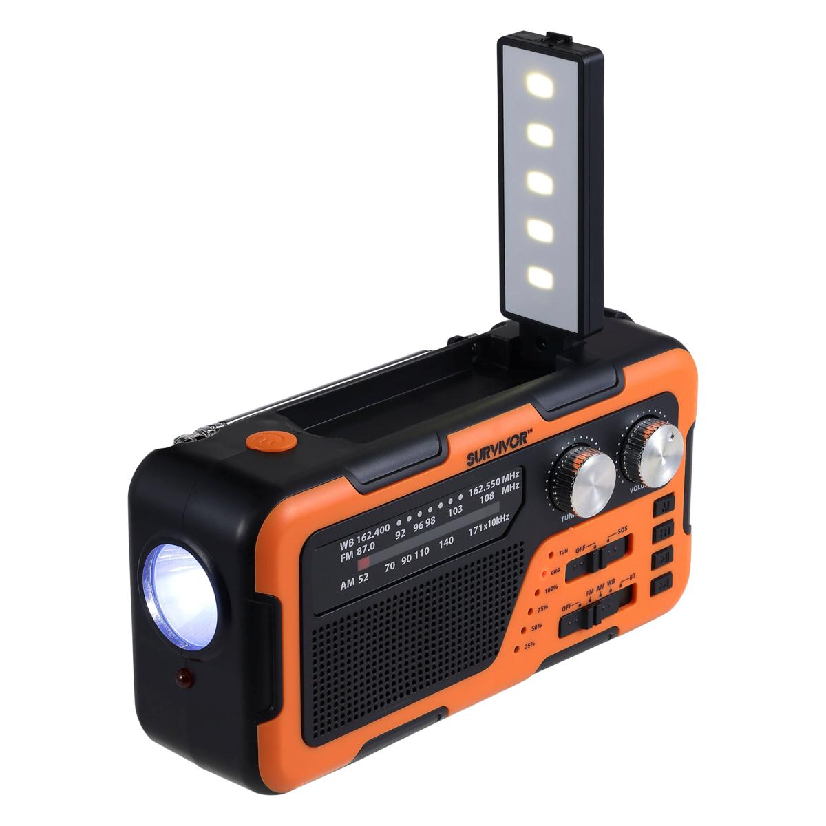 Griffin Survivor Emergency Weather Radio, Orange / Black