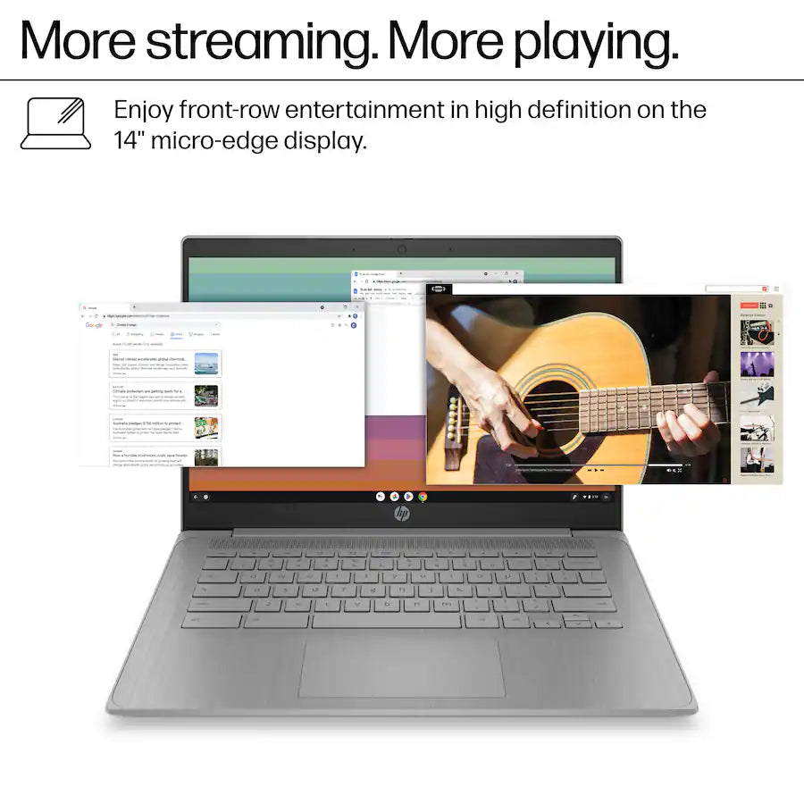 HP 14" HD Laptop Intel Celeron, Modern Grey