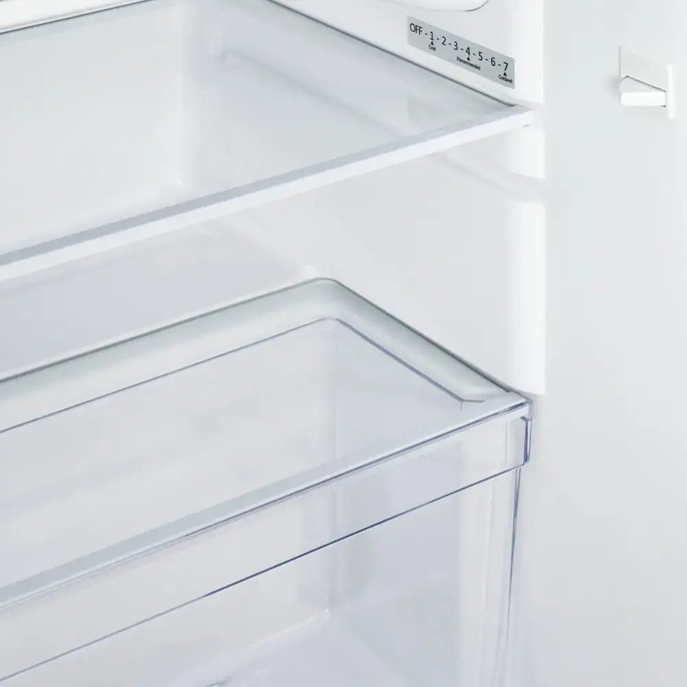 Insiginia Mini Fridge with Top Freezer, Stainless Steel