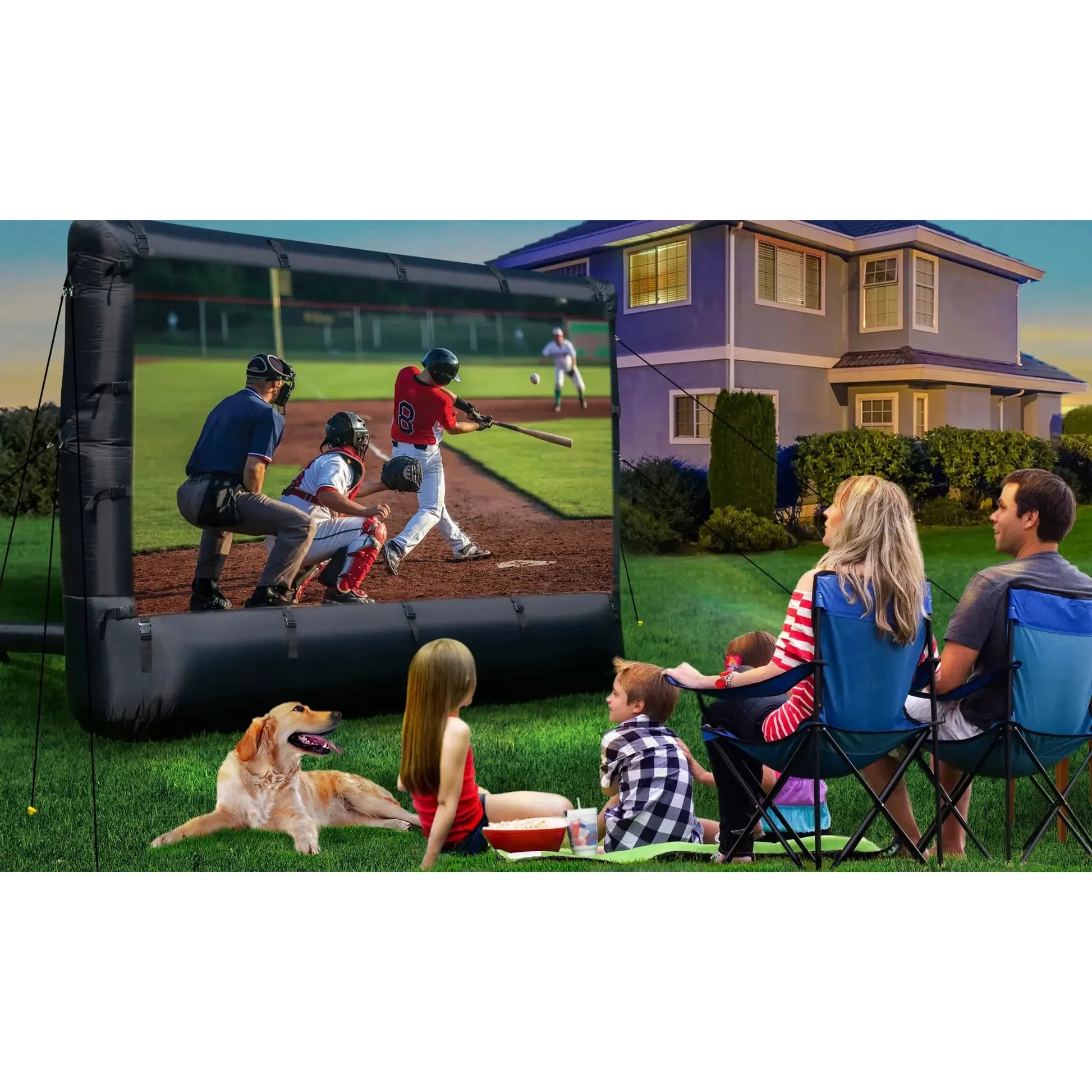 Insignia 114" Outdoor Projector Screen, White