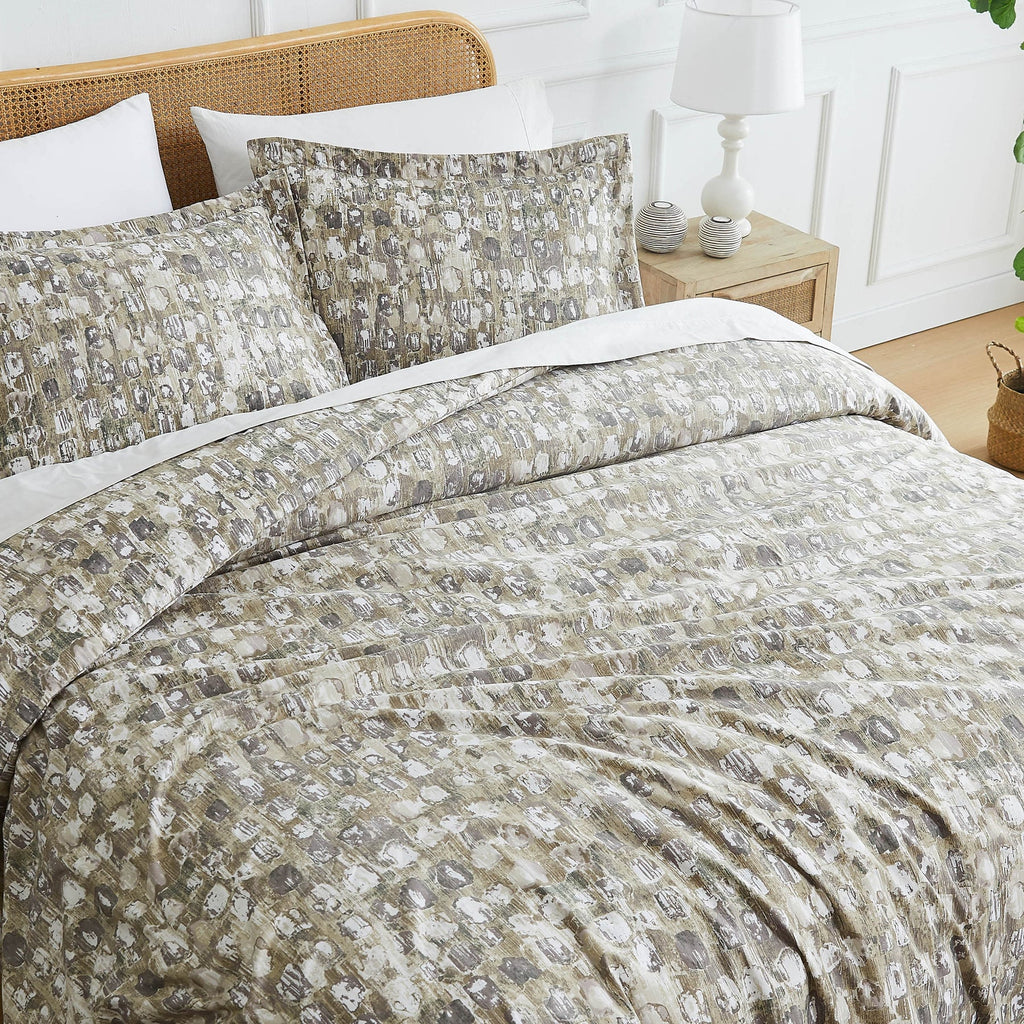 Jazz Duvet Cover Set, Taupe