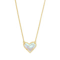 Kendra Scott Ari Heart Pendant Necklace, Dichroic Glass