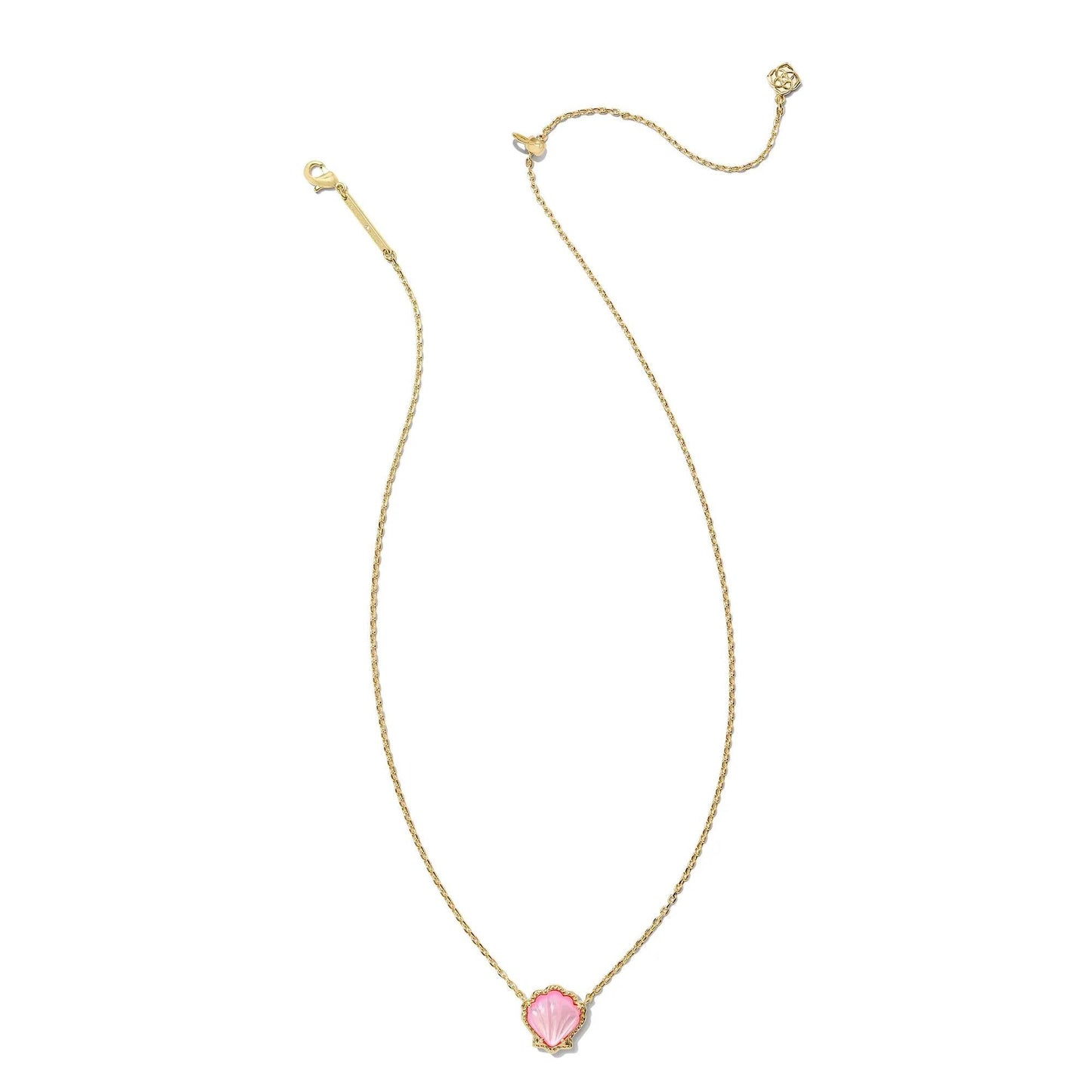 Kendra Scott Brynne Shell Gold Short Pendant Necklace - Blush Mother-of-Pearl
