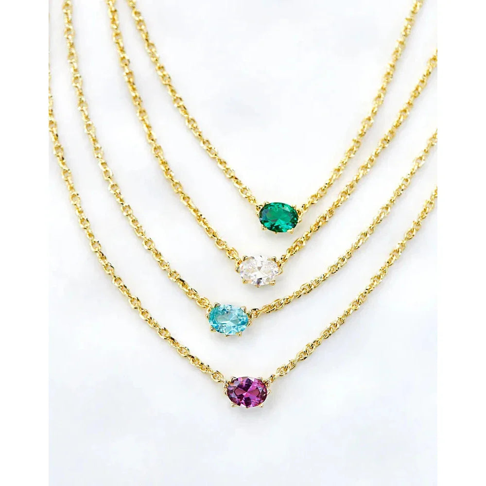 Kendra Scott Cailin Pendant, Blue Violet Crystal