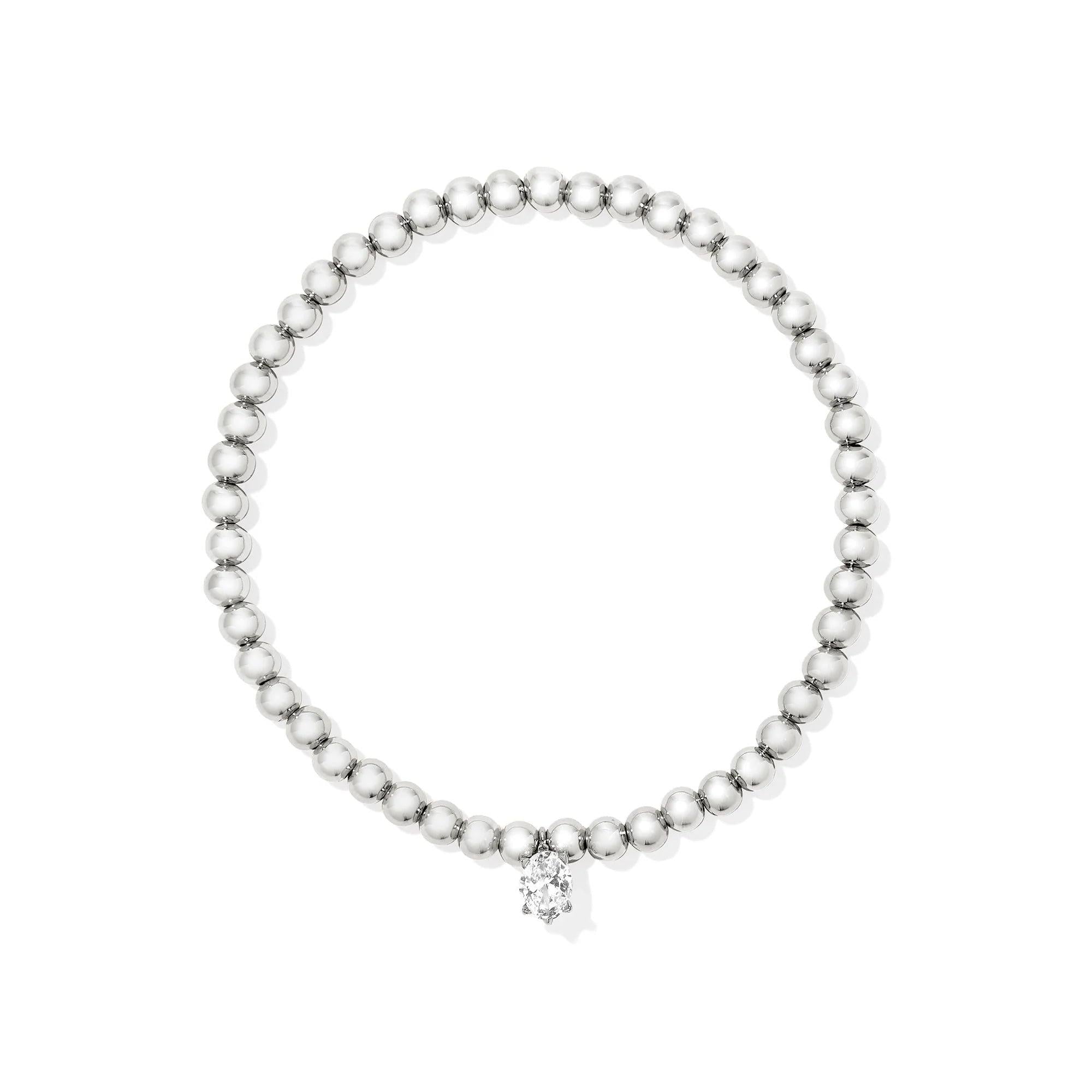 Kendra Scott Cailin Stretch Bracelet, White Crystal