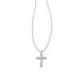 Kendra Scott Crystal Cross Necklace, Silver