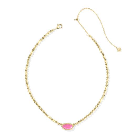 Kendra Scott Elisa Gold Beaded Necklace, Azalea Illusion