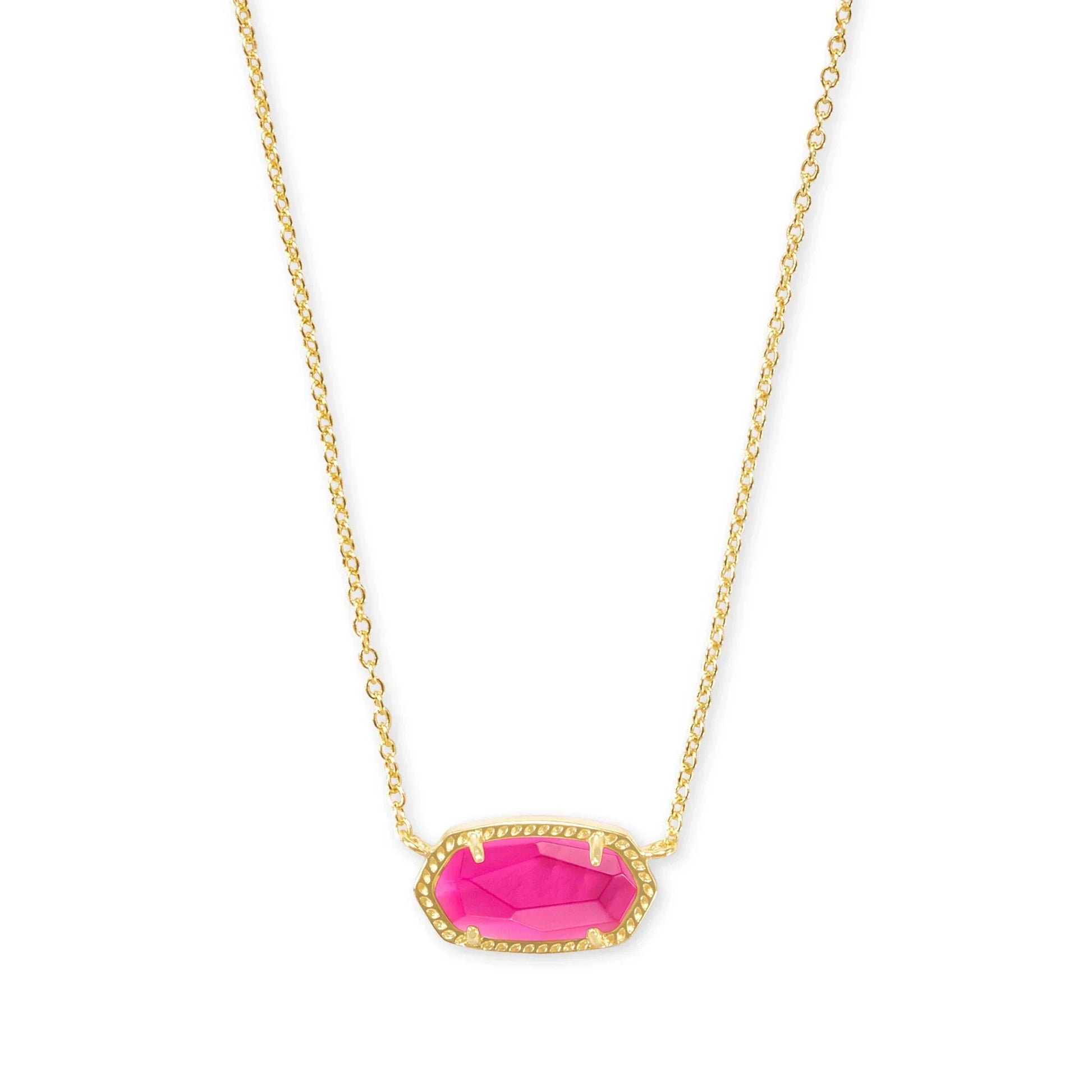 Kendra Scott Elisa Gold Pendant Necklace, Azalea