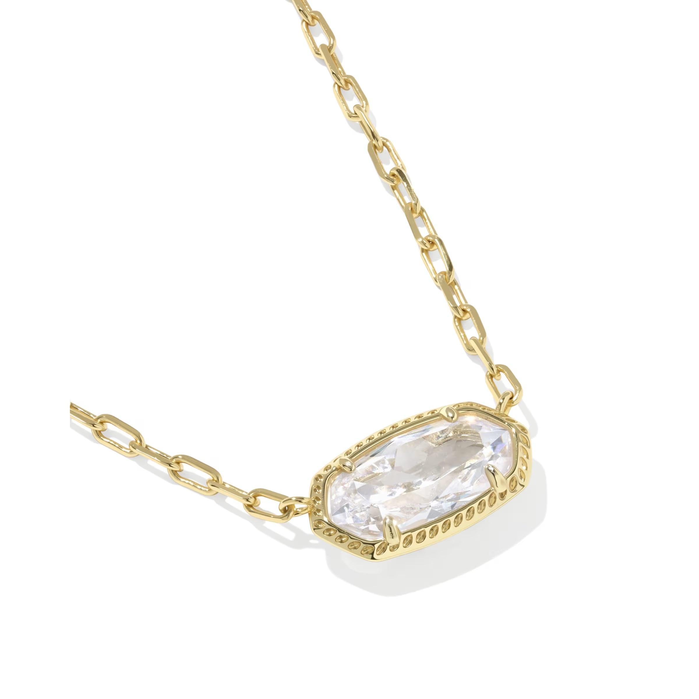 Kendra Scott Elisa Luxe Necklace, White CZ