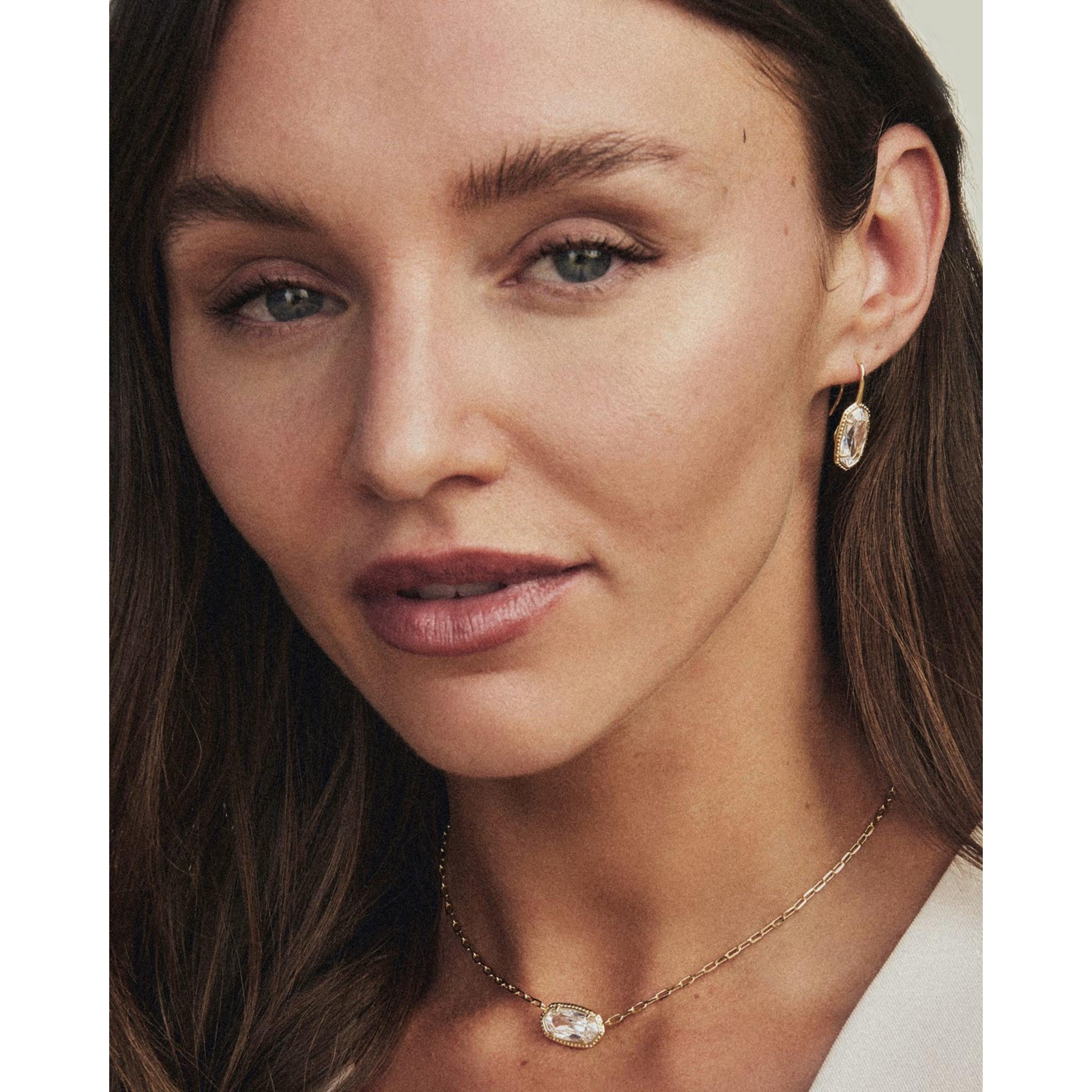 Kendra Scott Elisa Luxe Necklace, White CZ