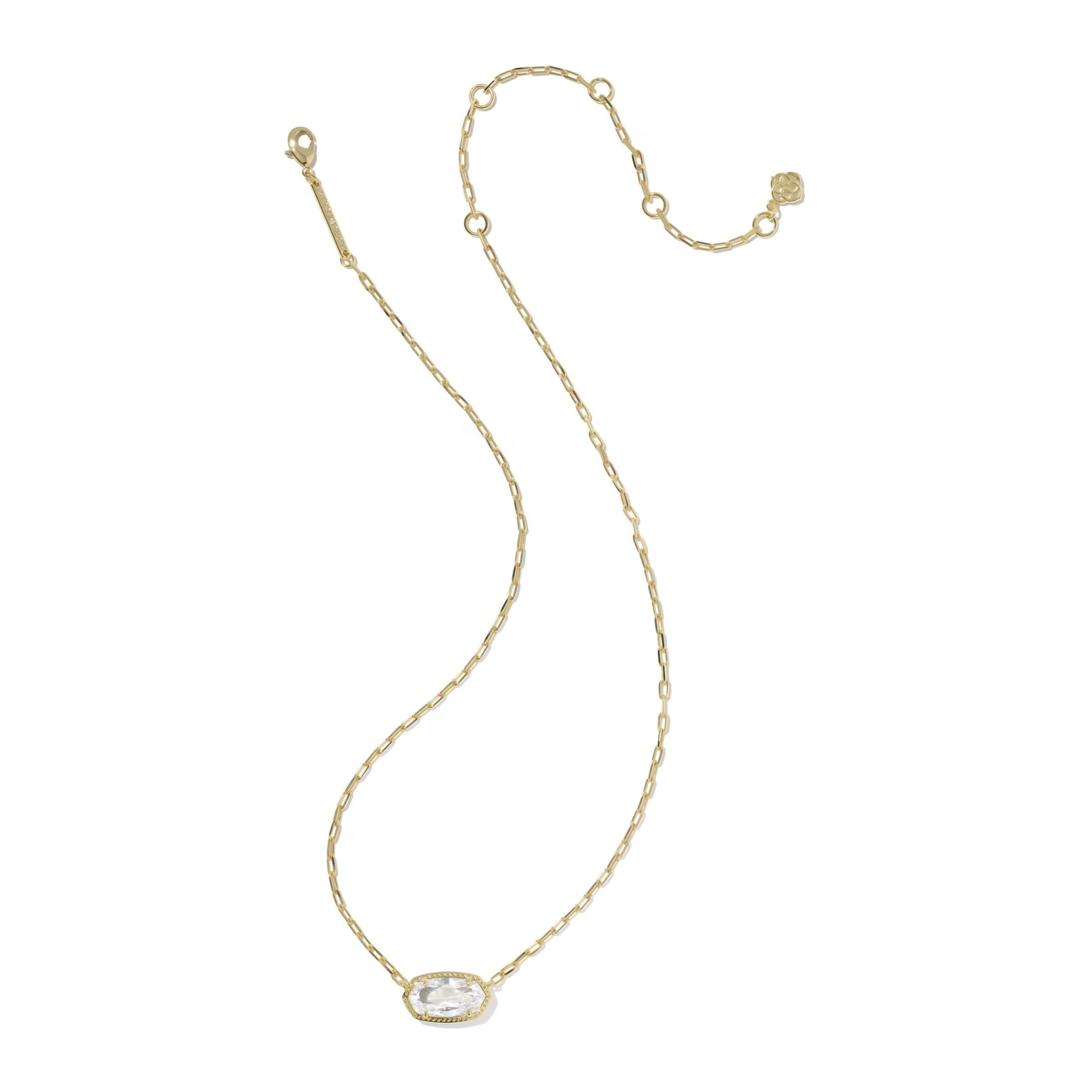 Kendra Scott Elisa Luxe Necklace, White CZ