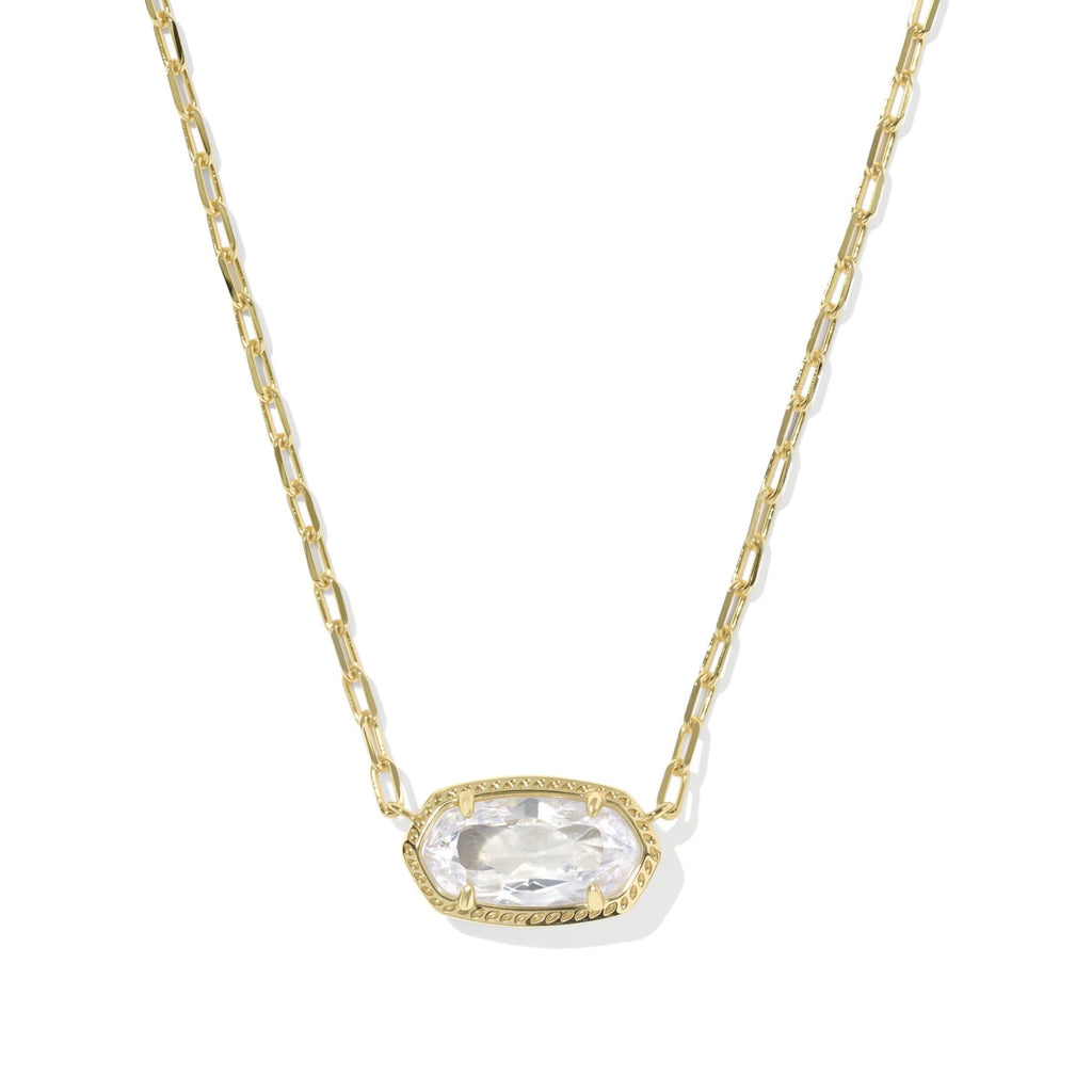 Kendra Scott Elisa Luxe Necklace, White CZ