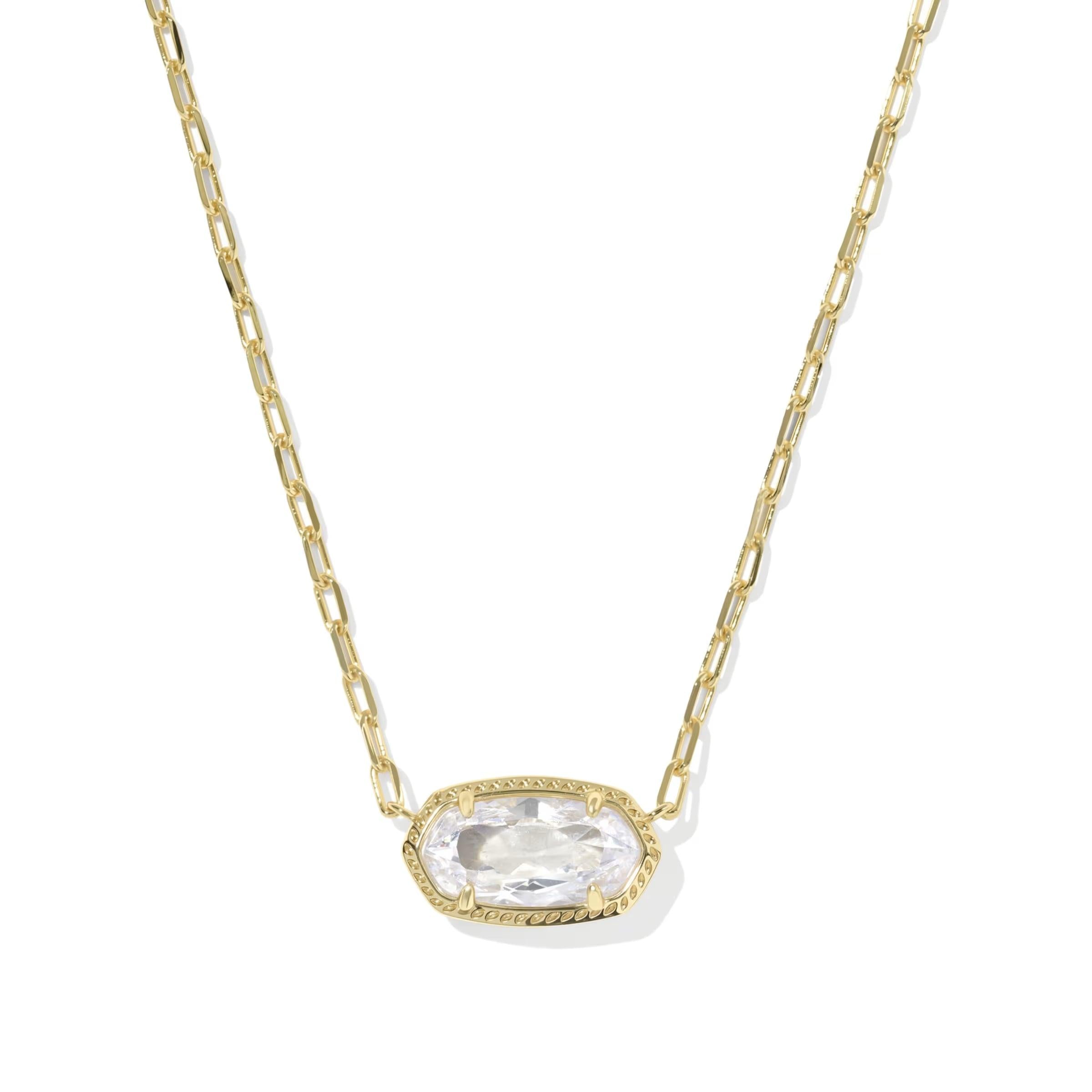 Kendra Scott Elisa Luxe Necklace, White CZ