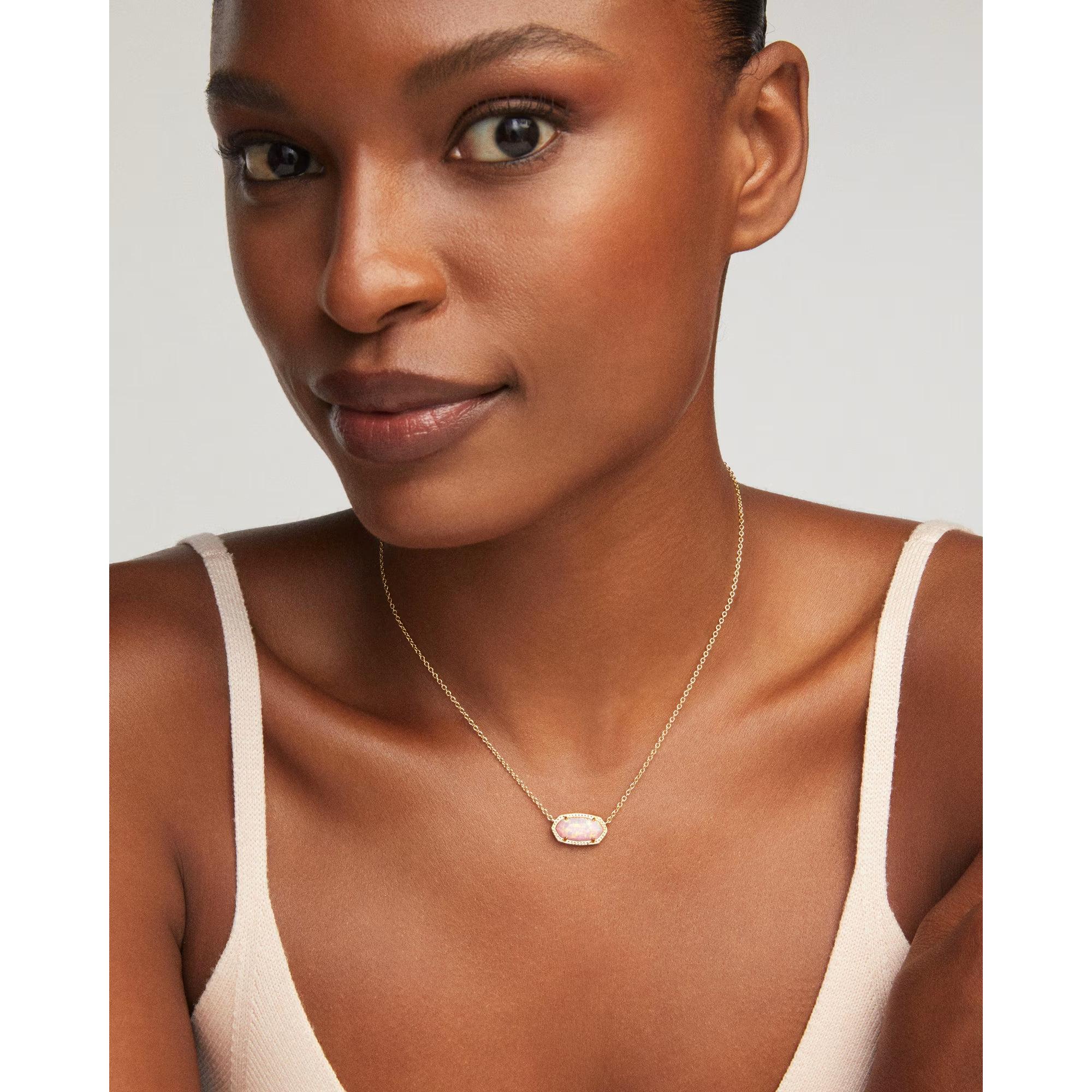 Kendra Scott Elisa Necklace, Blush Pink Opal