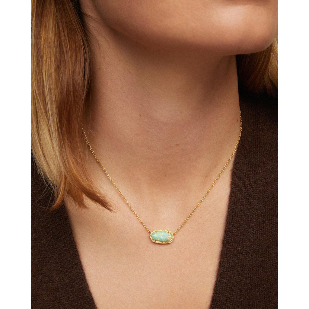 Kendra Scott Elisa Necklace, Green Opal