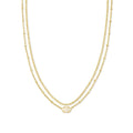 Kendra Scott Emilie Iridescent Drusy Multistrand Necklace, Gold