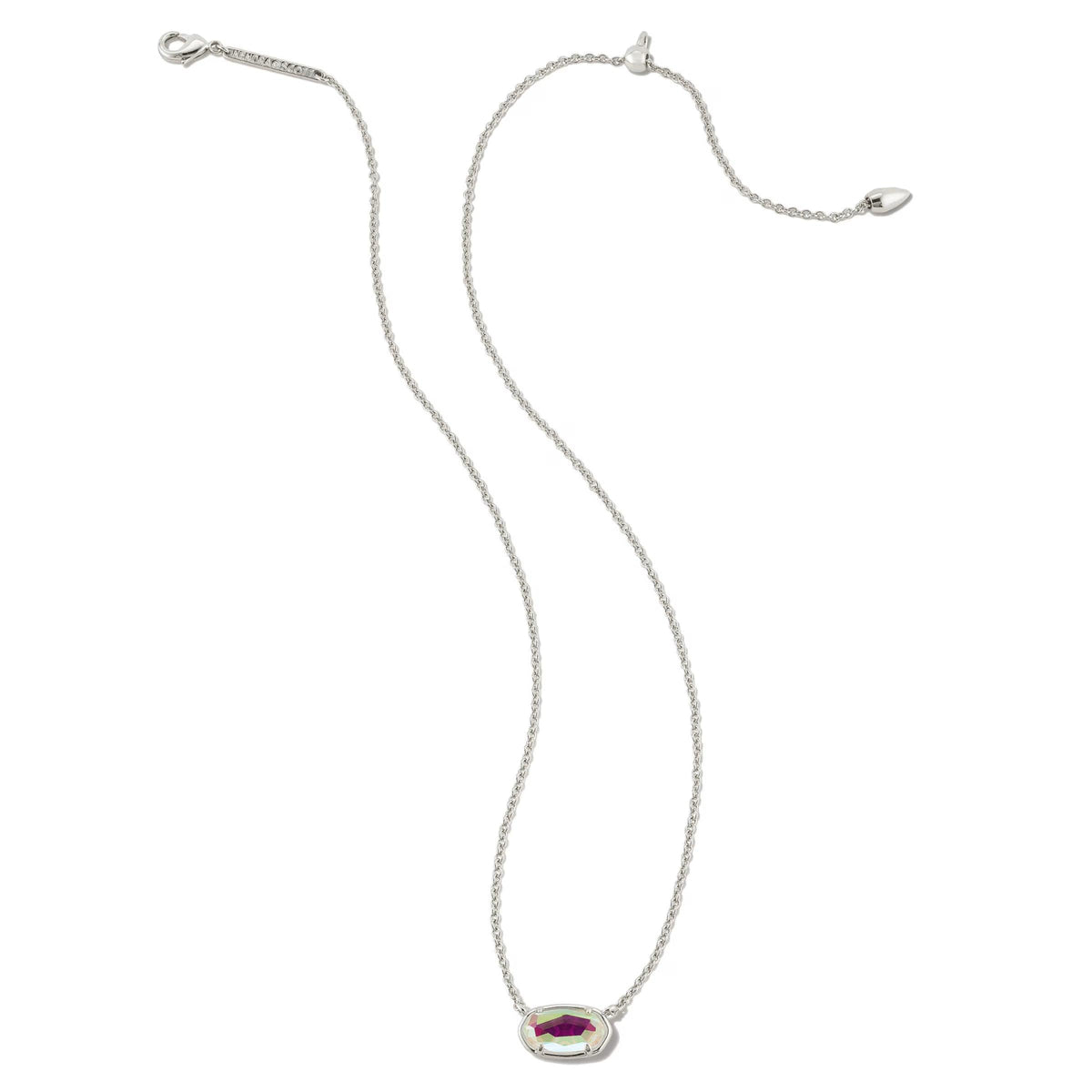Kendra Scott Grayson Short Pendant Necklace, Dichroic Glass